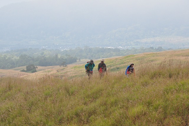 Exotische Wanderung auf Lombok, Indonesien