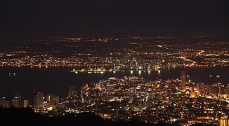 Penang bei Nacht, Malaysia