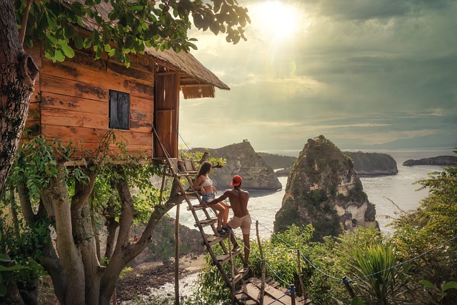 Traditionelles Dorfleben von Rumah Desa, Indonesien