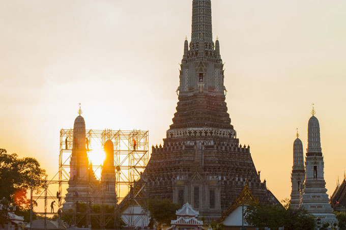 Wat Pho mit traditioneller thailändischer Massageschule, Thailand